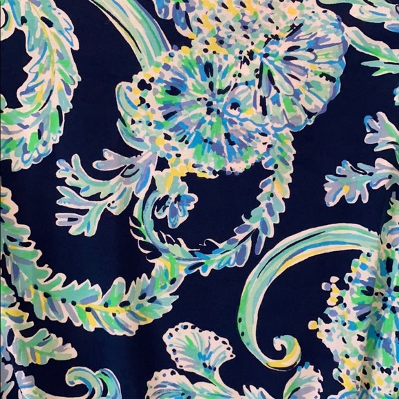 ⚓️NWT Lilly Pulitzer Lula romper Navy Scuba doo Sm - Picture 7 of 14